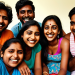 **Image Prompt:** A group of Bengali friends, smiling and laughing, gathered together after a long time, sharing stories and inside jokes related to their favorite characters from the "Nike" game. The atmosphere is warm and joyful, capturing the essence of a reunion and the bond formed through gaming. Focus on expressions of happiness and camaraderie.