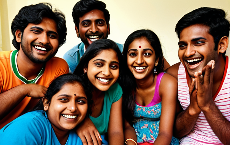 **Image Prompt:** A group of Bengali friends, smiling and laughing, gathered together after a long time, sharing stories and inside jokes related to their favorite characters from the "Nike" game. The atmosphere is warm and joyful, capturing the essence of a reunion and the bond formed through gaming. Focus on expressions of happiness and camaraderie.